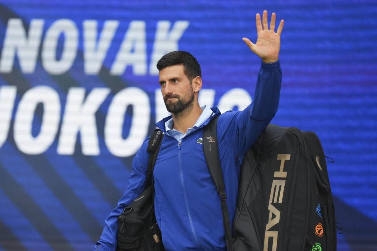 Novak Djokovic saluta il pubblico di New York