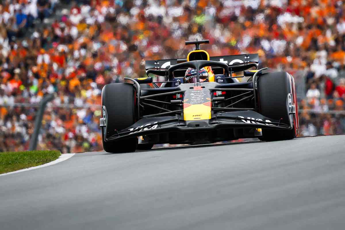 La Red Bull di Verstappen in pista