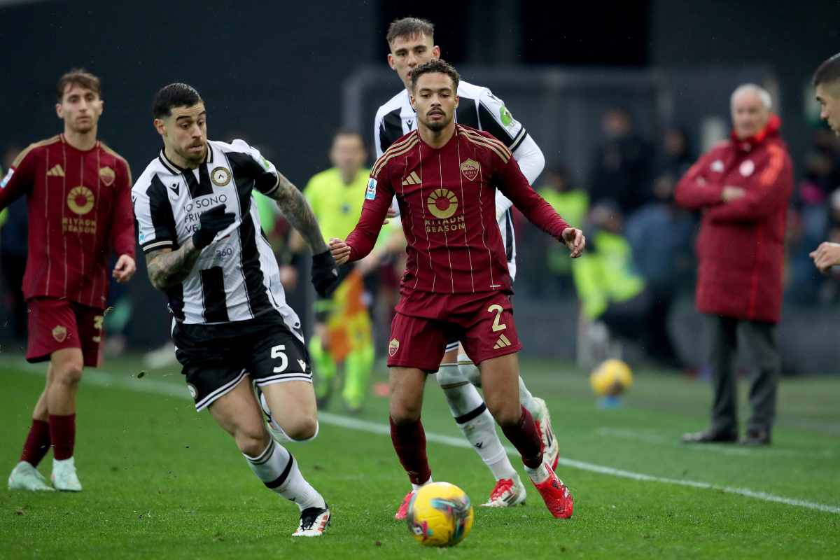 Rensch con la maglia della Roma