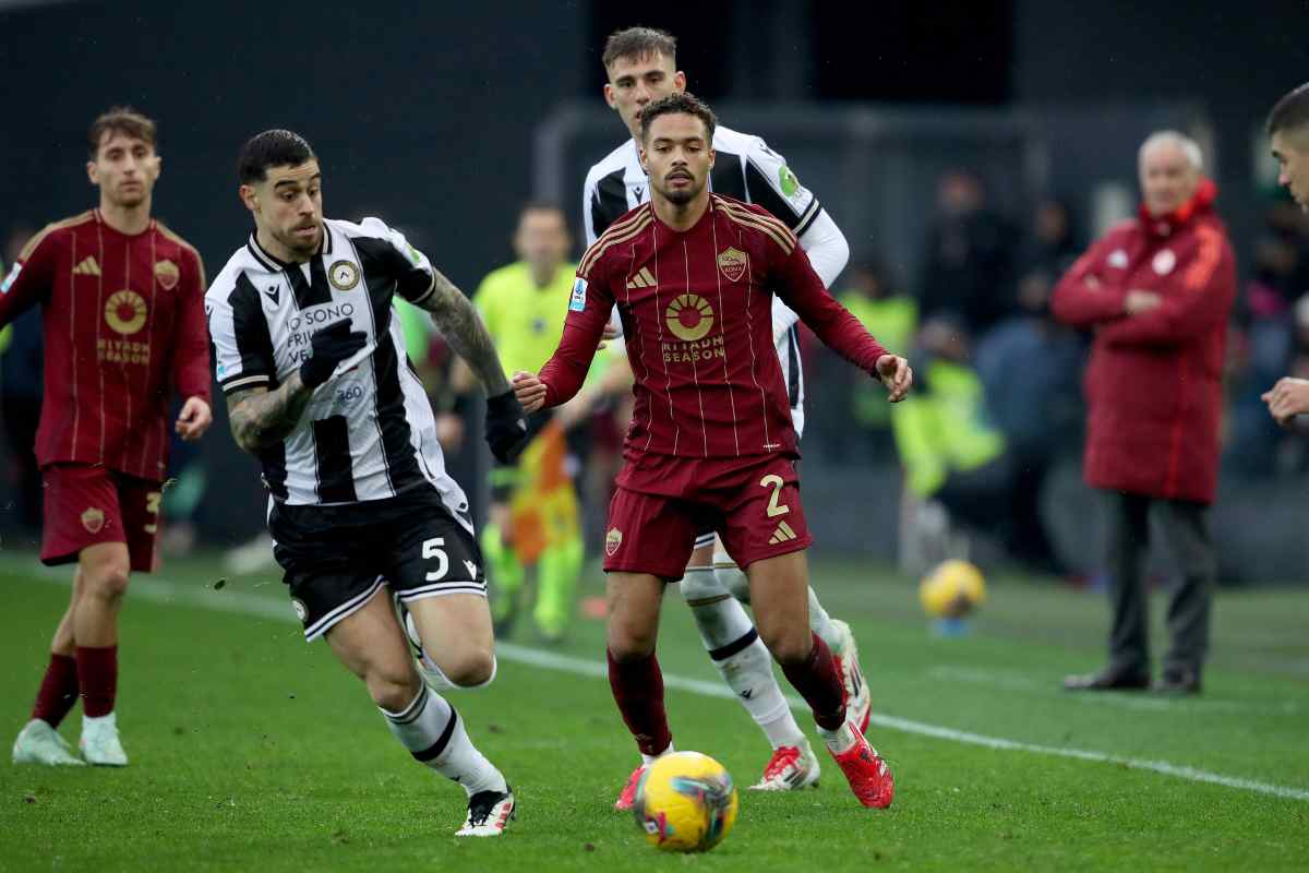 Rensch con la maglia della Roma