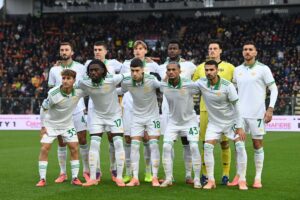 La foto di squadra prima di Cremonese-Roma