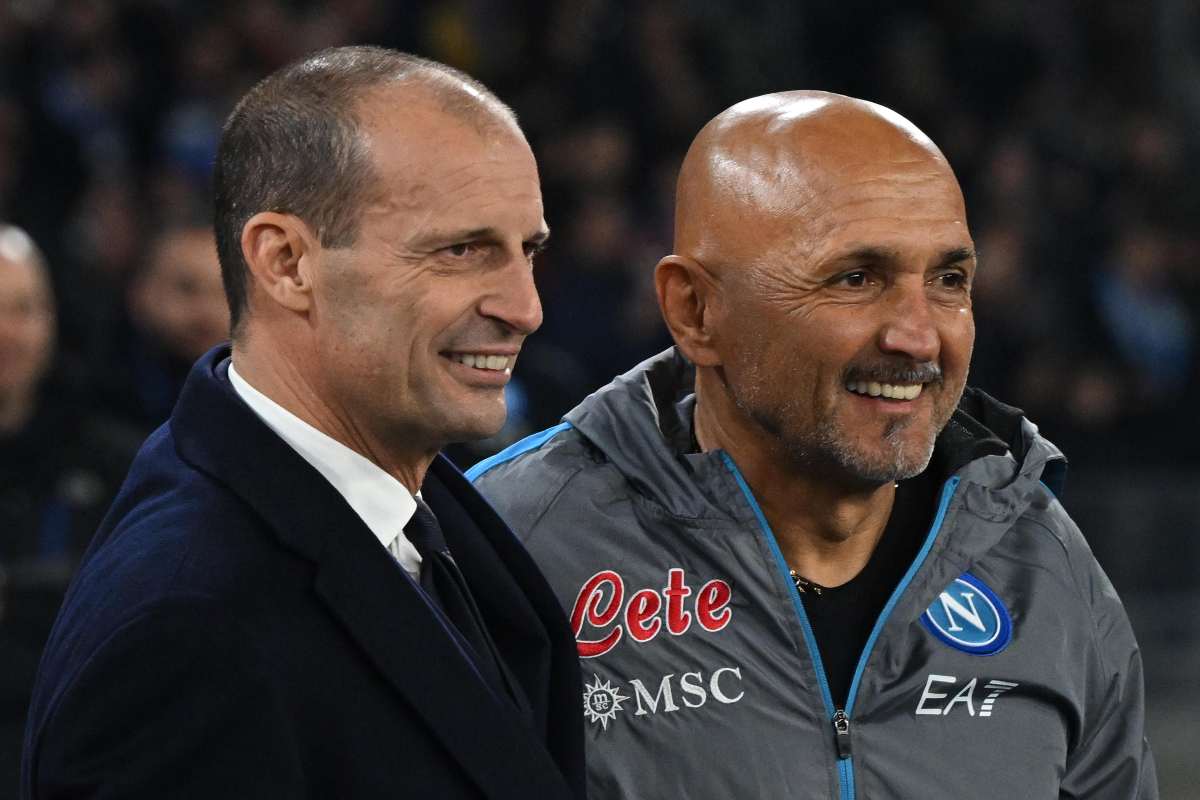 Allegri e Spalletti a bordo campo