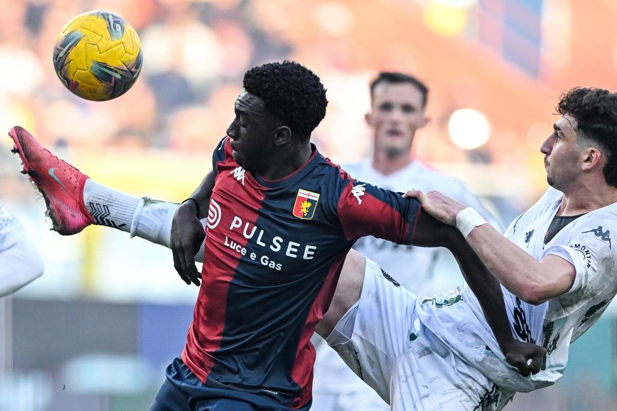 Ekhator in azione con il Genoa