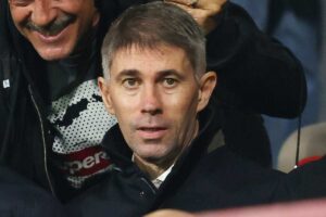 Frederic Massara in tribuna