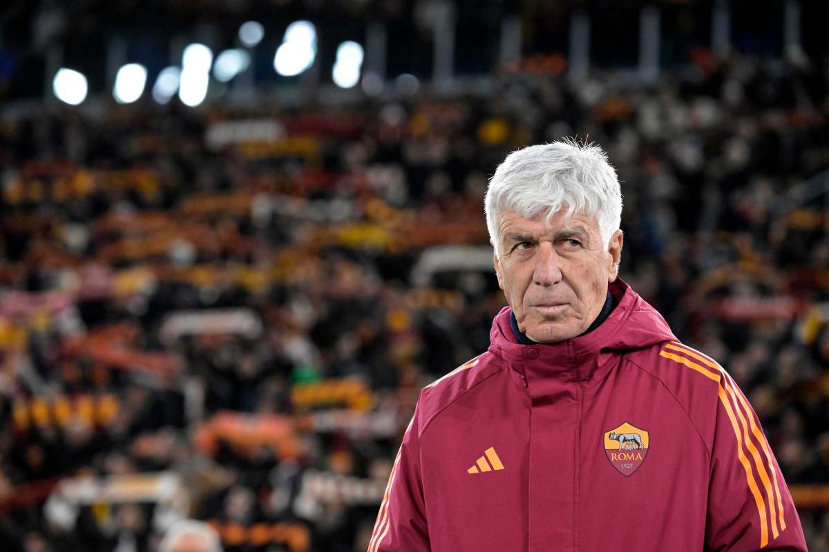 Gasperini concentrato in panchina