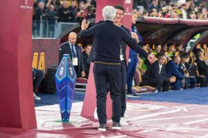 Gasperini e Chivu prima di Roma-Inter