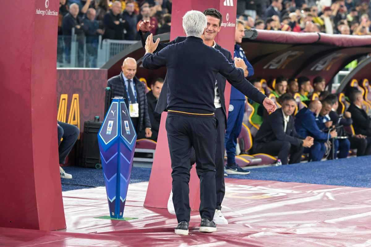 Gasperini e Chivu prima di Roma-Inter