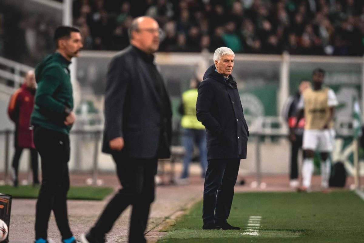 Gasperini in panchina con Benitez