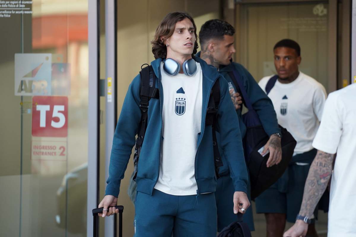 Calafiori in ritiro con la Nazionale