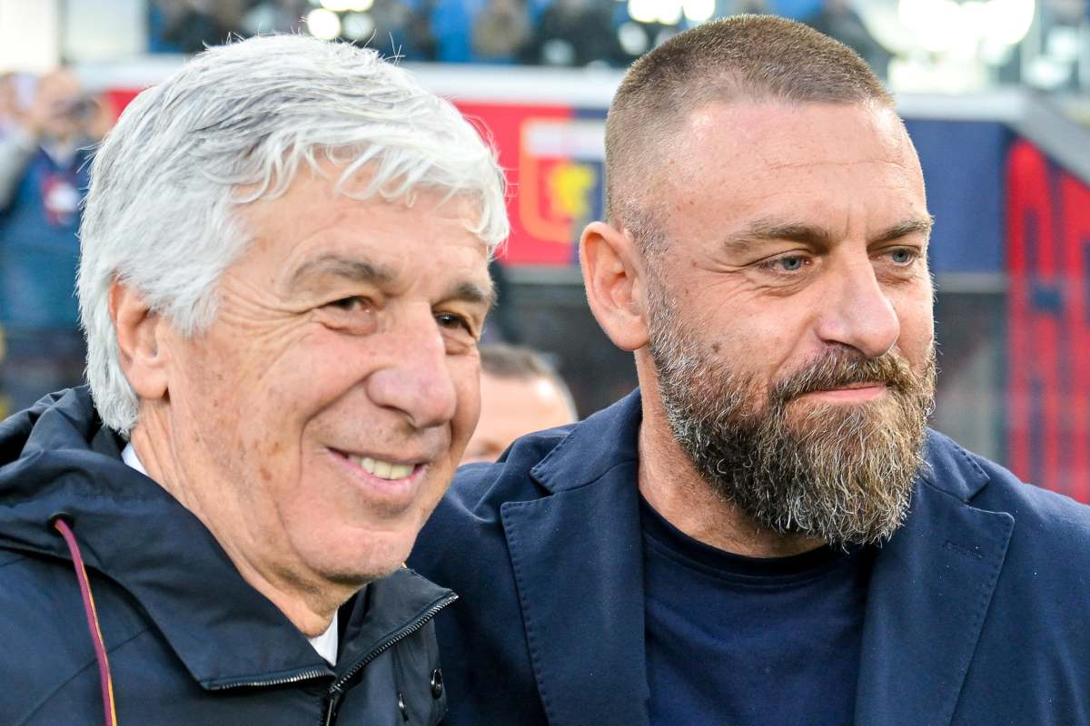 Gasperini e De Rossi sorridono vicini